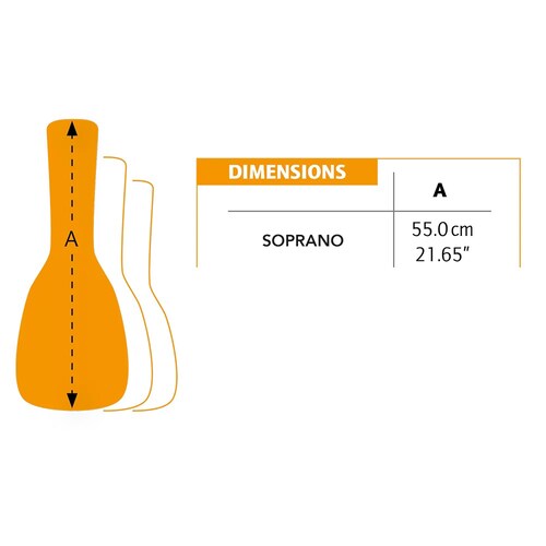 Funda Ortega para Ukulele Soprano Voodoo 