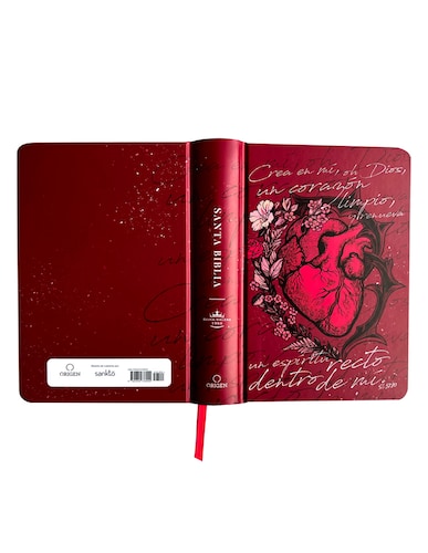 Biblia RVR60 Nombres de Dios crea en mi un corazon limpio, rosada