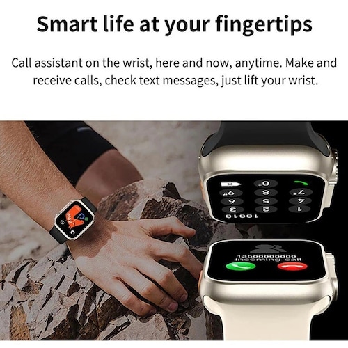 Reloj Inteligente S300 Ultra 2  para hombre, pantalla Circular Amoled 2.2HD, ECG, Incluye 7 Pulseras, funda protectora y  Audifonos