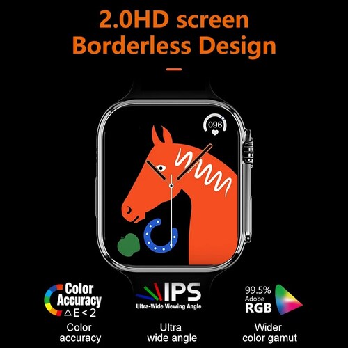 Reloj Inteligente S300 Ultra 2  para hombre, pantalla Circular Amoled 2.2HD, ECG, Incluye 7 Pulseras, funda protectora y  Audifonos