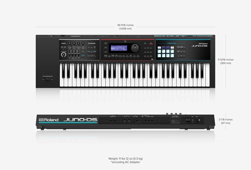 Roland Juno DS61 Sintetizador de 61 Teclas Con Sensibilidad