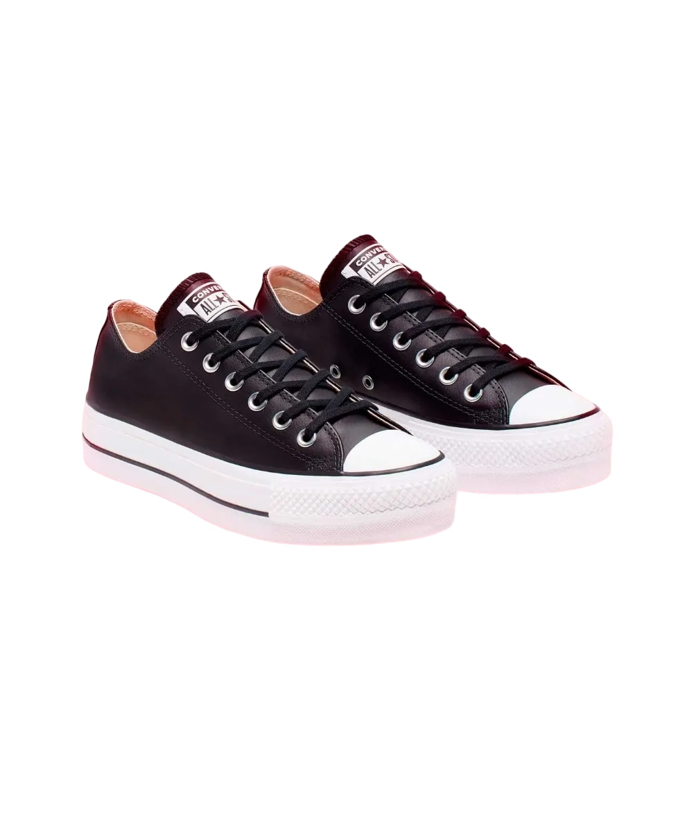 Converse rojos de piel online