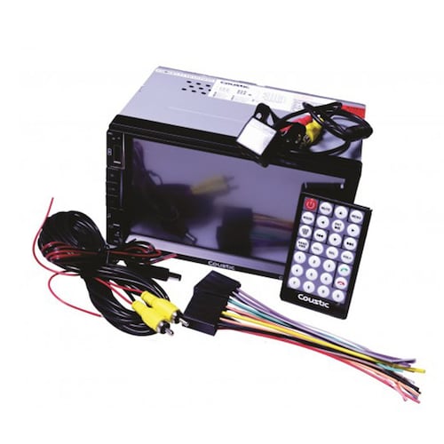 Estéreo 2 DIN Coustic CO-MOV57 Bluetooth USB AUX Mirror Link + Cámara De Reversa.