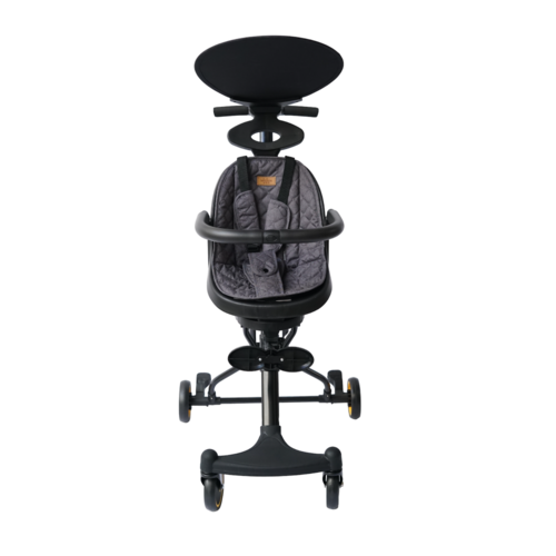 Carriola y Silla de Paseo Giratoria 360 Deluxe Negra.