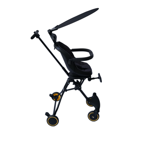 Carriola y Silla de Paseo Giratoria 360 Deluxe Negra.