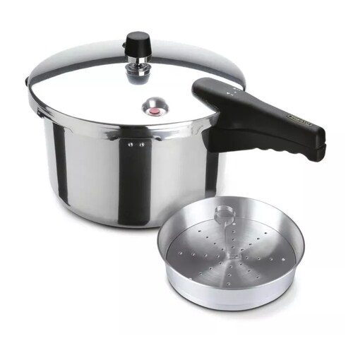 Olla Presión PRESTO Premier 7Lt con Vaporera Aluminio 2en1