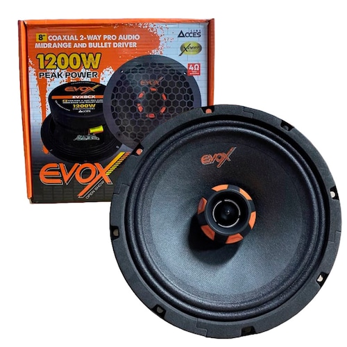 Medio Rango Coaxial 8" EVOX EVX8CX 2 Vias 600W/1200W 8omhs.