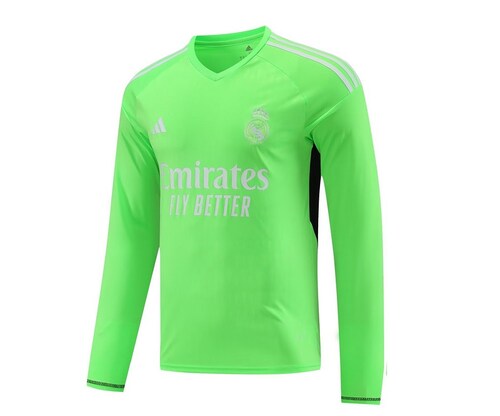 Jersey Real Madrid 2023/2024 Portero Verde Manga Larga Talla S
