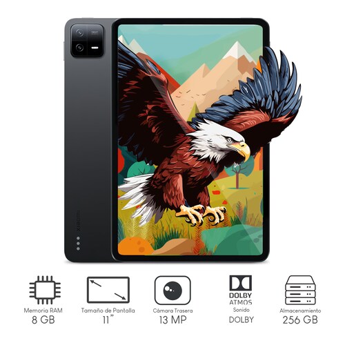 Tablet Xiaomi Pad 6 8gb 256gb 11Pulg QHD 2K Gravity Gray.