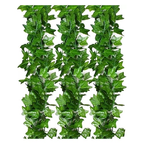 Plantas Artificiales Hiedra Decorativa De 2.1m, 12 Tiras