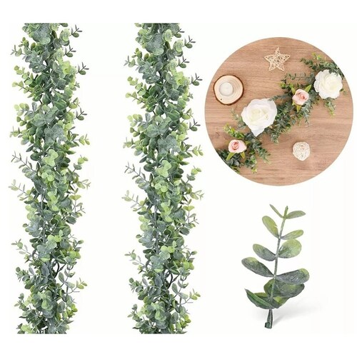 Guirnalda Eucalipto Artificial Planta Decoración Boda 1.8 M