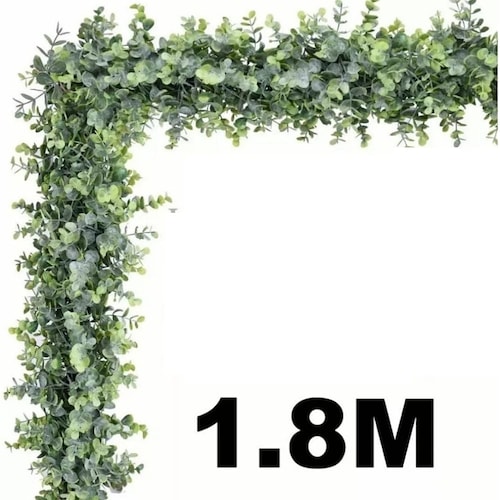 Guirnalda Eucalipto Artificial Planta Decoración Boda 1.8 M