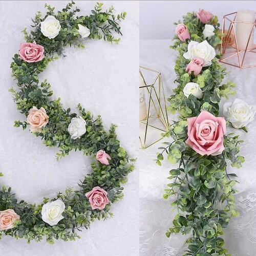 Guirnalda Eucalipto Artificial Planta Decoración Boda 1.8 M