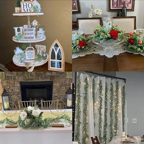 Guirnalda Eucalipto Artificial Planta Decoración Boda 1.8 M