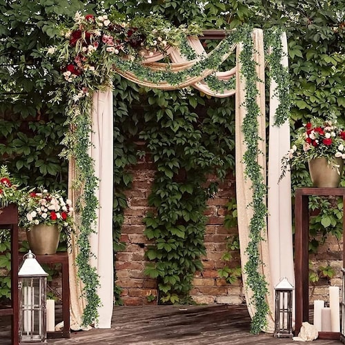 Guirnalda Eucalipto Artificial Planta Decoración Boda 1.8 M