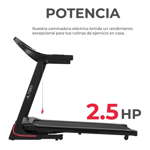 Altera Caminadora eléctrica | 3 HP | Plegable con 24 programas de entrenamiento | Monitor LCD | 1 a 16 km/h | .