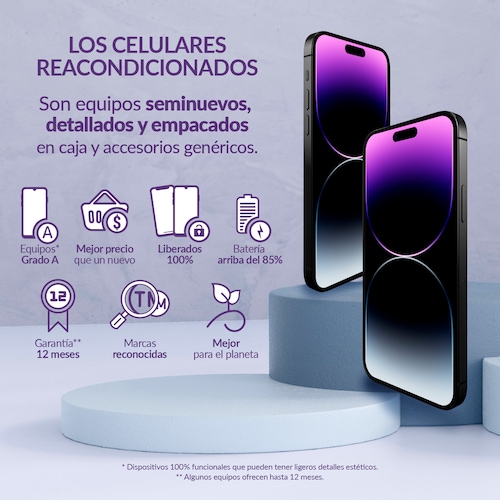 APPLE IPHONE 13 128GB AZUL REACONDICIONADO