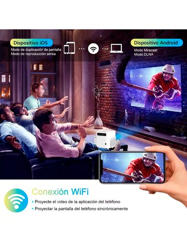 Proyectores Portátil Petukita Box con Android Wifi / Bluetooth