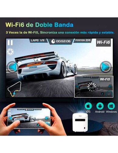 Proyectores Portátil Petukita Box con Android Wifi / Bluetooth