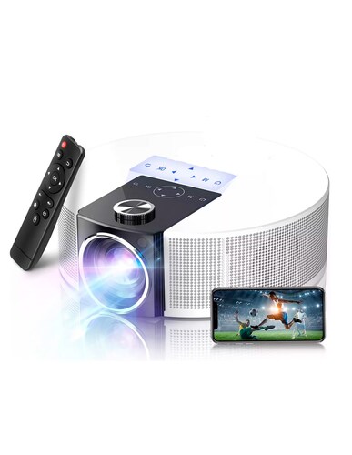 Proyector Petukita Box Q10 White con sistema Android  Full Hd 12000 Lm
