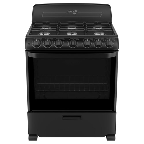 ESTUFA DE PISO IEM EI3032BAPN1 76CM 30" NEGRA ORTY
