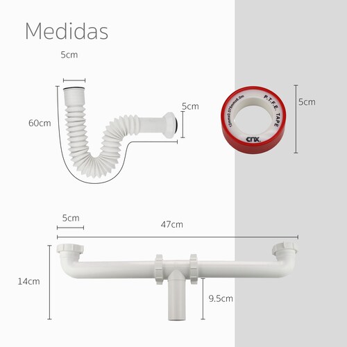 Kit Completo Para Instalación Fregadero Tarja Con Doble Tina Para Cocina.