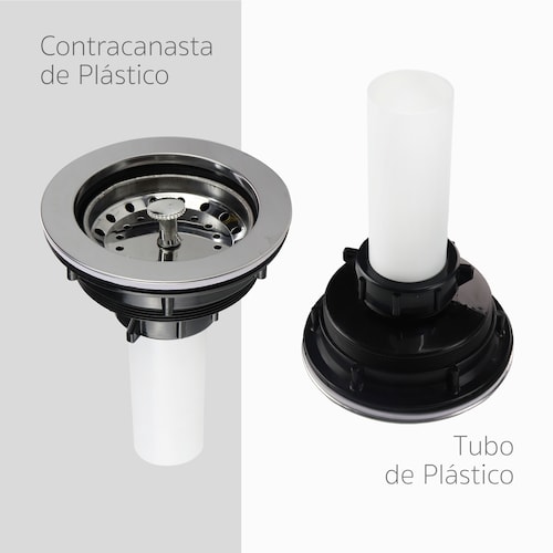 Kit Completo Para Instalación Fregadero Tarja Con Doble Tina Para Cocina.
