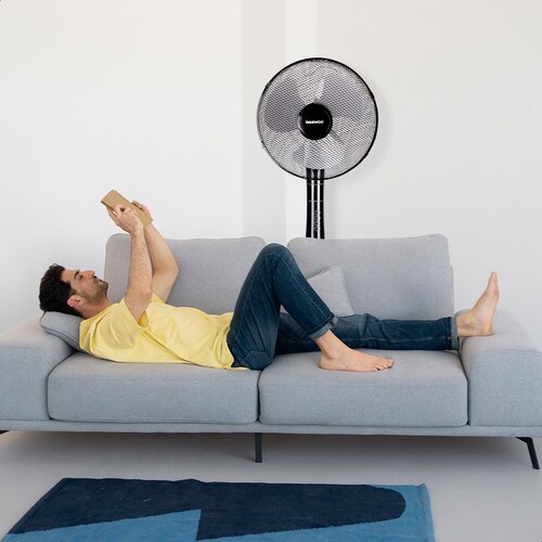 Daewoo Ventilador de 16 pulgadas DI-1689AXK con Control remoto, de 45W