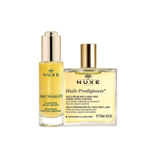 Kit Facial Nuxe Aceite Huile Prodigieuse + Super Serum 10