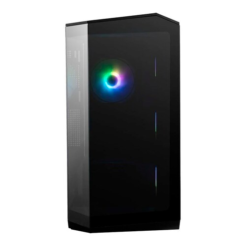 Gabinete  Msi Pano M100R Negro Argb M-ATX 4 Vent C/Templado S/Funete.
