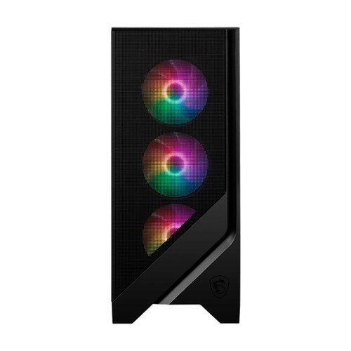 Gabinete Msi Forge 120A Airflow Negro Argb Atx 6 Vent C/Templado S/Fuente.