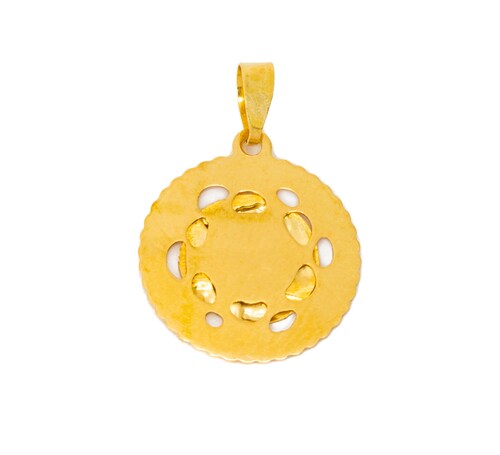 Medalla Bautizo 14 Kilates. Oro Fino Joyería..