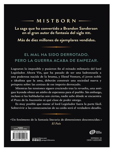El Pozo De La Ascensión / Mistborn Libro 2