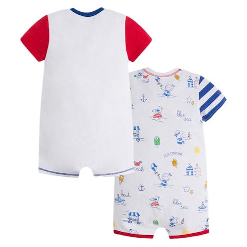 Set 2 Pijamas Marca Mayoral Bebé Niño Rojo 175649.