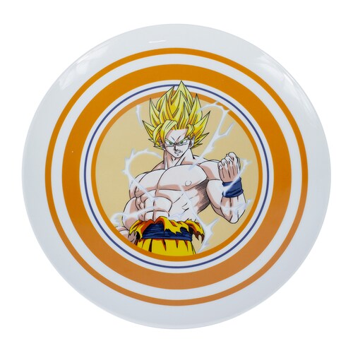 Vajilla de Ceramica Super Saiyajin Ii Anime Dragon Ball 4 Bowls - 4 Tazas - 4 Platos.