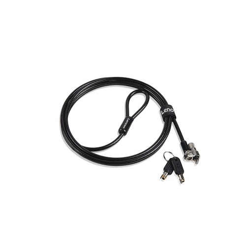 Lenovo Candado de Llave Para Laptops Modelo: 4XE0N80914, 1.8 Metros, Negro.