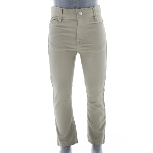 Pantalon Jeans Gabardina Para Niño Color Beige 3690 2 a 18 Años.