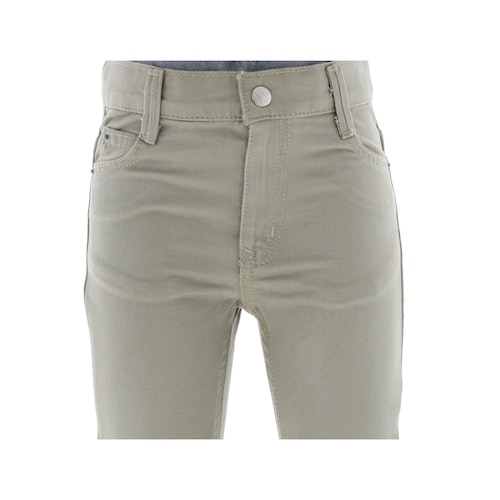 Pantalon Jeans Gabardina Para Niño Color Beige 3690 2 a 18 Años.