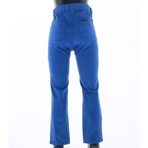 Pantalon Jeans Gabardina Para Niño Color Azul 3691 2 a 18 Años.
