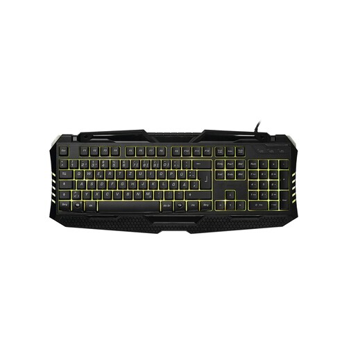 Teclado Pc Qwerty Gamer Snakebyte Retroiluminado Español Usb Led Color Negro .
