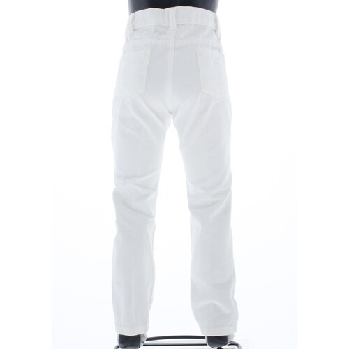 Pantalon Jeans Gabardina Para Niño Color Blanco 3692 2 a 18 Años.