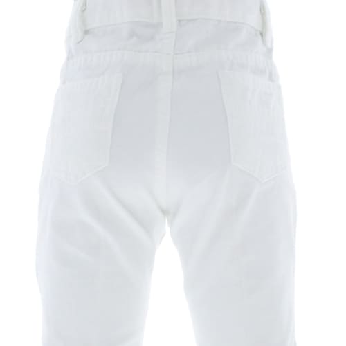 Pantalon Jeans Gabardina Para Niño Color Blanco 3692 2 a 18 Años.