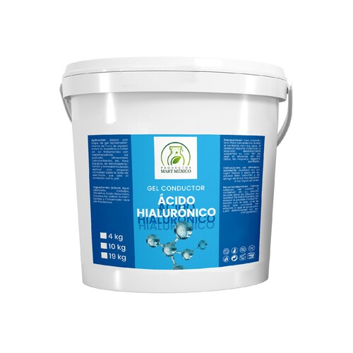 Gel Conductor Con Ácido Hialurónico Aparatología 10 kilos.