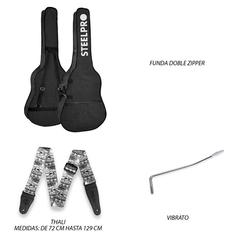 Paquete Guitarra Electrica Jethro Series By  steelpro 022-SK