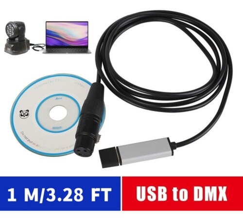 Interface, Usb Dmx Equipo De Audio Interfaz NEGRO