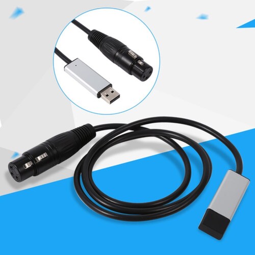 Interface, Usb Dmx Equipo De Audio Interfaz NEGRO