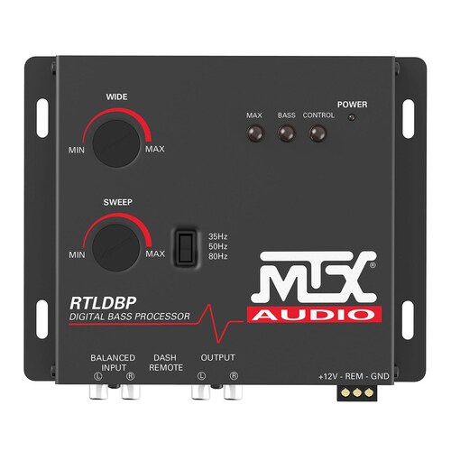 Epicentro MTX RTLDBP 13.5V Frecuencia 10hz-100khz.