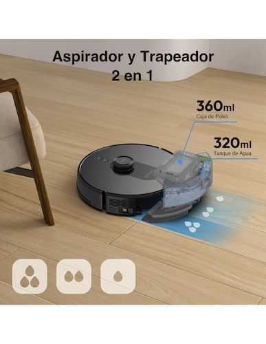 Robot Aspiradora Inteligente S8 Pro | Aspira y Trapea.