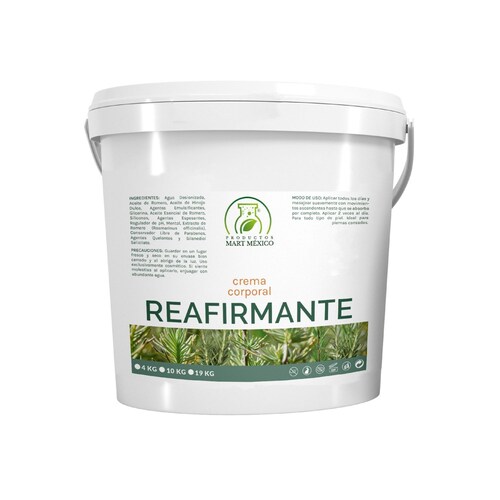Crema Corporal Hidratante Reafirmante (10 kilos)