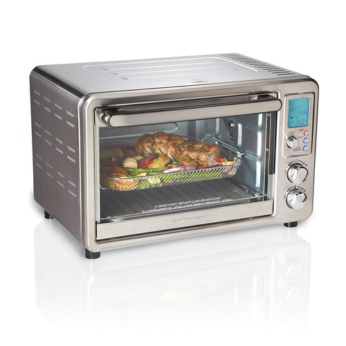 Horno Digital Hamilton Beach 31193 Con Freidora de Aire Acero Inoxidable.